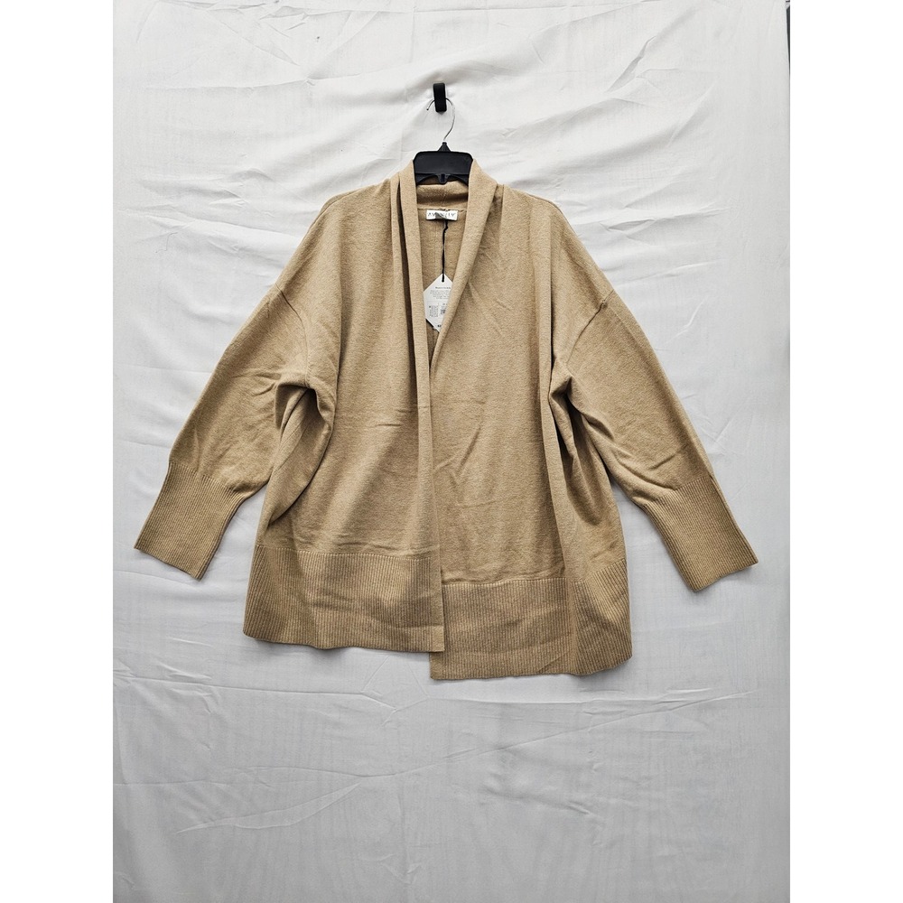 Ava & Viv Womens Cardigan Brown Cotton Blend Relaxed Size 2X